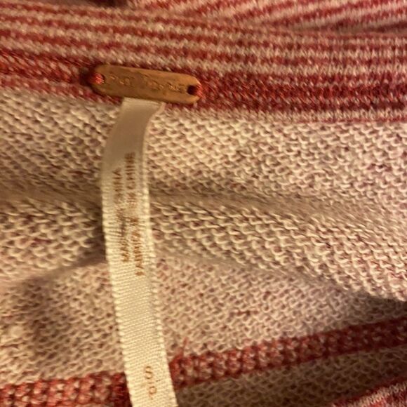 𝅺Free People Cozy Cut Out Sweatshirt, Sz S - Picture 5 of 7